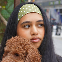Bandeau Polka Green